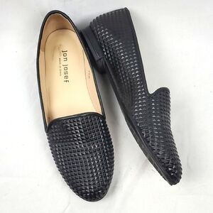 Jon Josef Black Leather‎ Studded Loafer